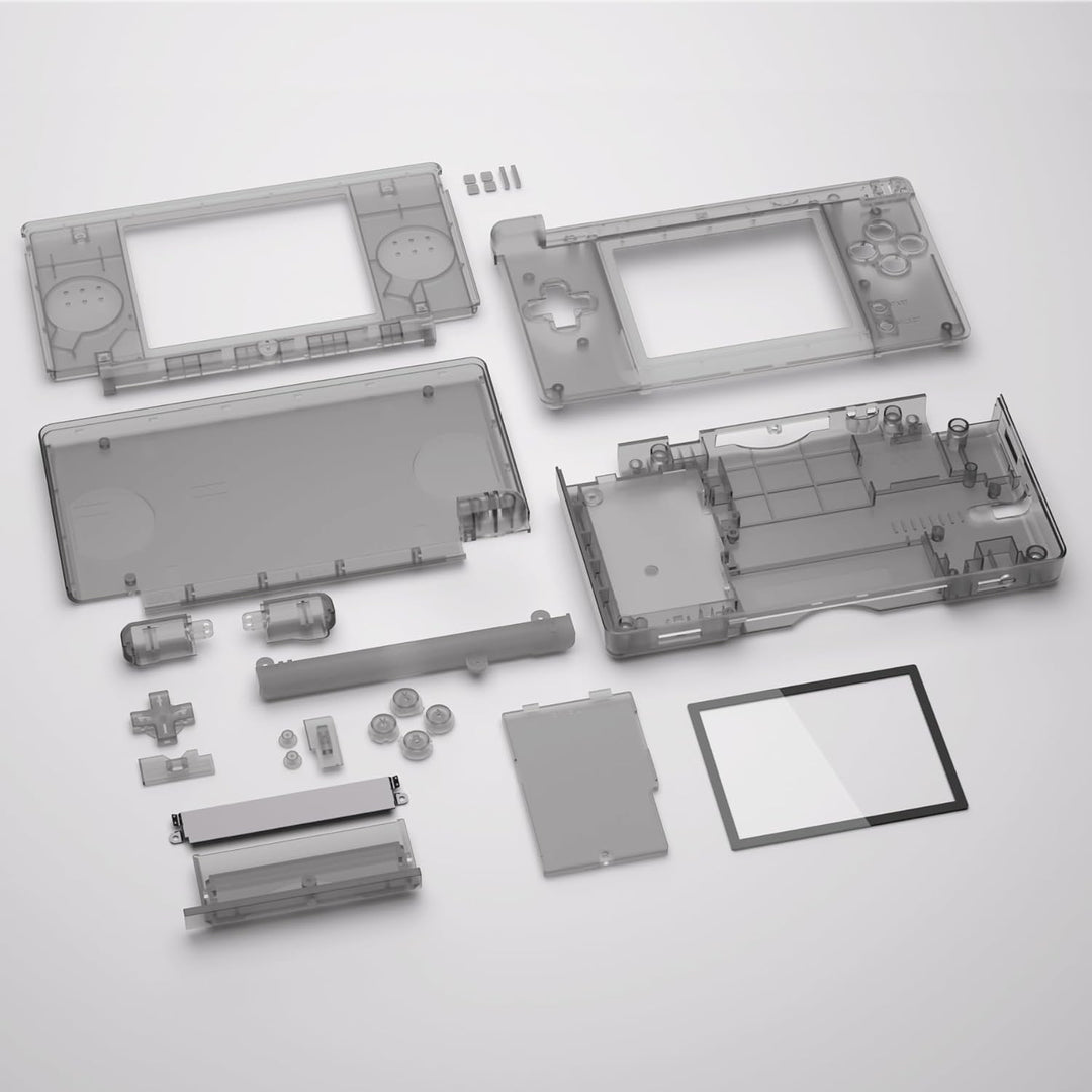 eXtremeRate Ersatz Gehäuse Case für Nintendo DS Lite NDSL, Voll Hülle&Knöpfen&Screen Protector Shell