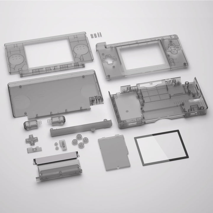 eXtremeRate Ersatz Gehäuse Case für Nintendo DS Lite NDSL, Voll Hülle&Knöpfen&Screen Protector Shell