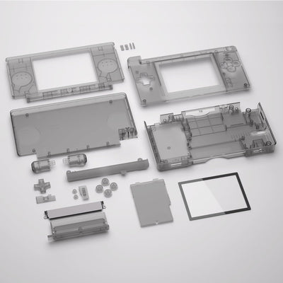 eXtremeRate Ersatz Gehäuse Case für Nintendo DS Lite NDSL, Voll Hülle&Knöpfen&Screen Protector Shell