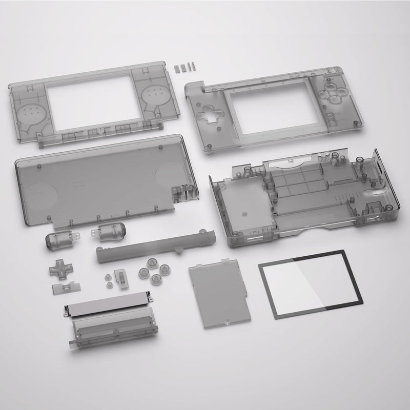 eXtremeRate Ersatz Gehäuse Case für Nintendo DS Lite NDSL, Voll Hülle&Knöpfen&Screen Protector Shell