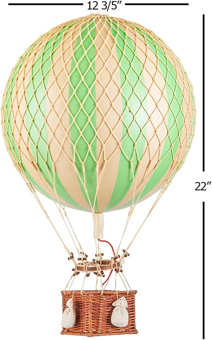 Authentic Models - Dekoballon - Jules Verne - Ballon Grün - 32 cm Durchmesser