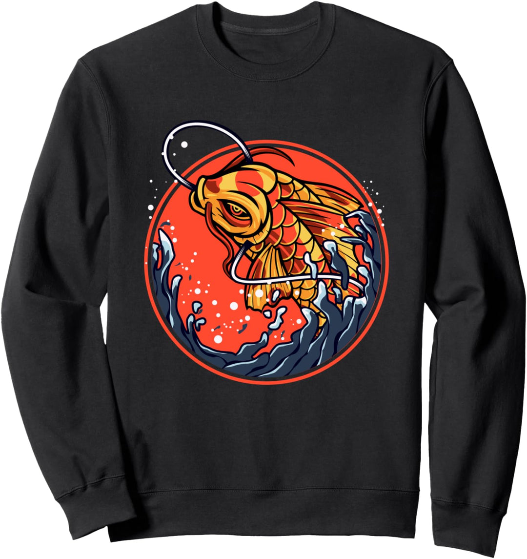 Angeln Koi Fisch Karpfen Japan Fischer Japanisch Sweatshirt