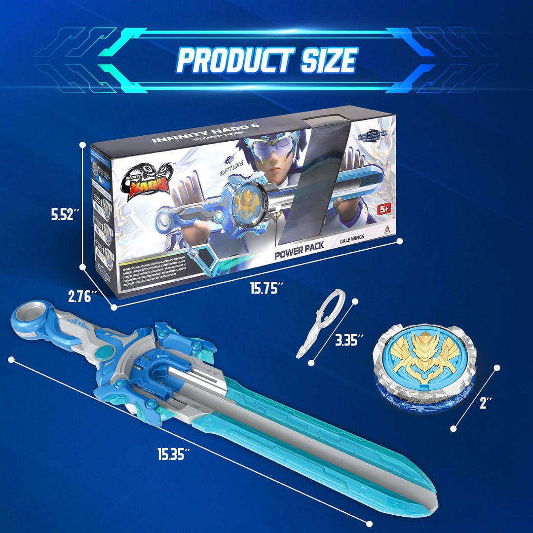 INFINITY NADO Kreisel für Kinder Metall Spielzeug Jungen, Battle Tops Kreisel Launcher Spielzeug, Sp