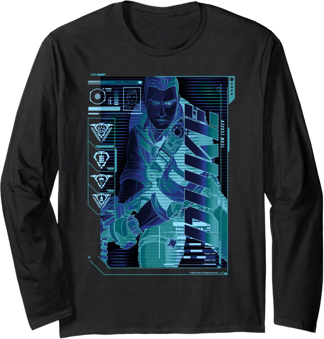 G.I. Joe Duke Team Leader Schematic Profile Langarmshirt