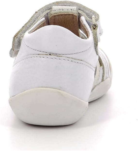 Kickers Unisex Kinder Wafel Sneaker 24 EU Blanc Metallise, 24 EU Blanc Metallise