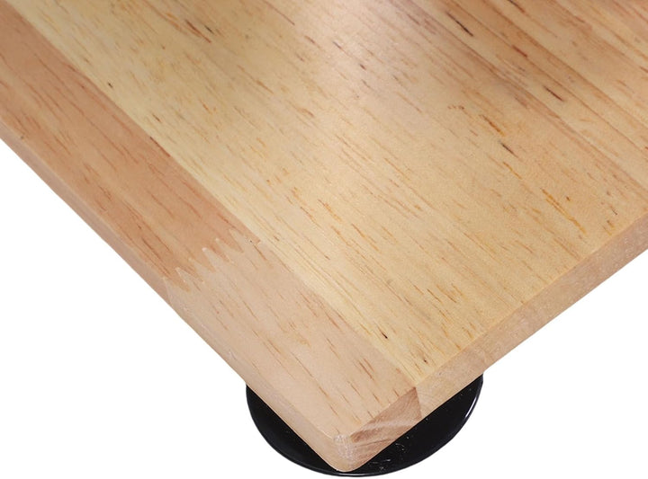 Handkurbel -Brotschneidemaschine, Hölzerne Basis -Design -Schnittblätter Einfach zu Bedienen Tragbar