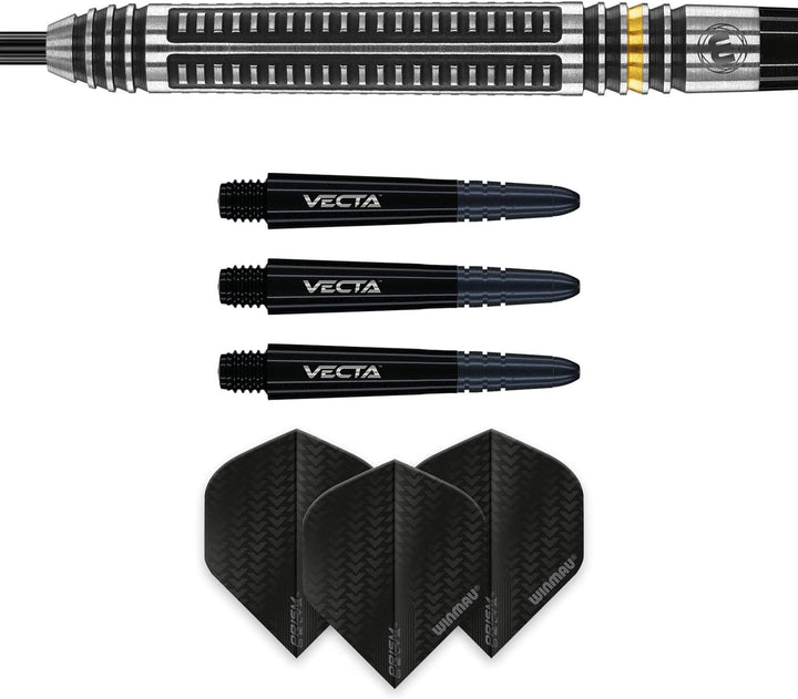 WINMAU Zinati 26 Gramm Profi Wolfram Steeltip Dartpfeile Set mit Flights und Schäfte
