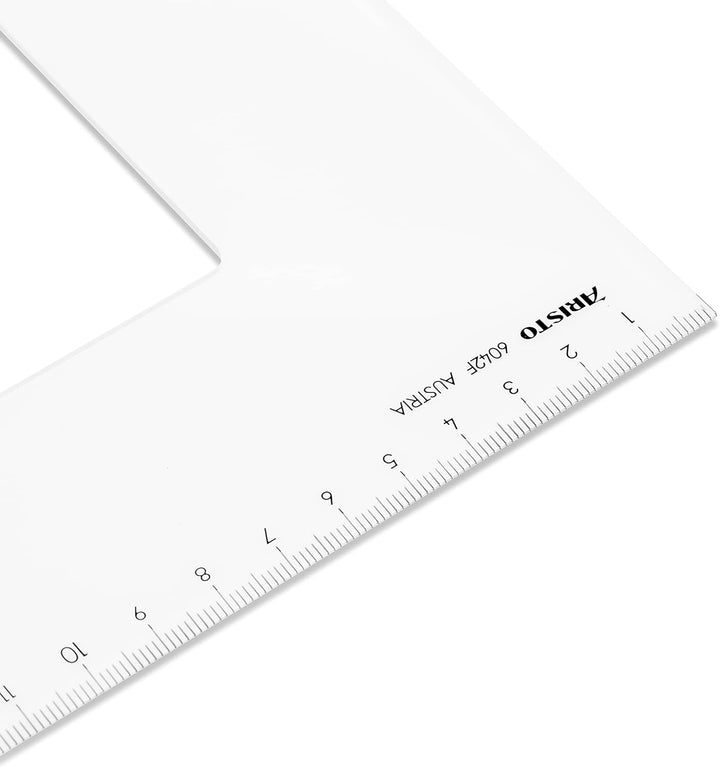 Aristo AR6042F Dreieck 60° mit Facette (lange Kathete 420mm, Hypotenuse 485mm, abriebfeste Tiefprägu