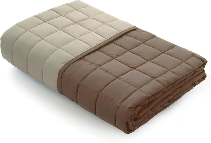 Caleffi - Tagesdecke, gesteppt, modern, einfarbig, für französisches Bett, Moka Una piazza e mezza M