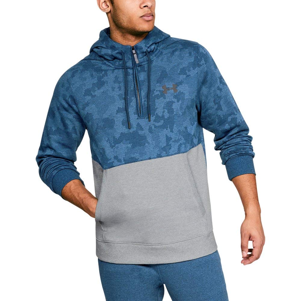 Under Armour Herren Threadborne 1/2 Zip Hoodie Fleece Top L Academy, L Academy