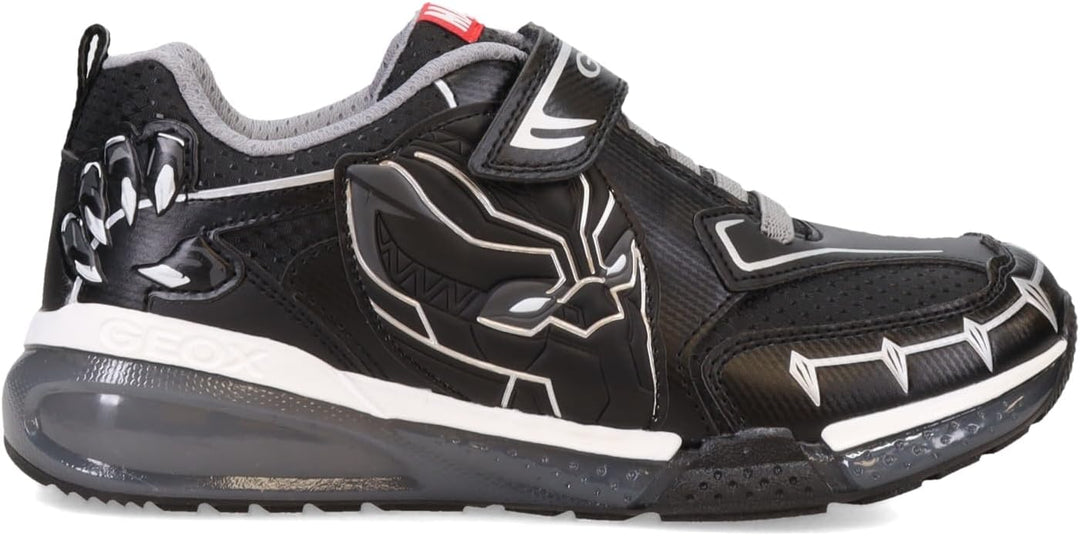 Geox Jungen J Bayonyc BoySneaker 24 EU Black Silver A, 24 EU Black Silver A