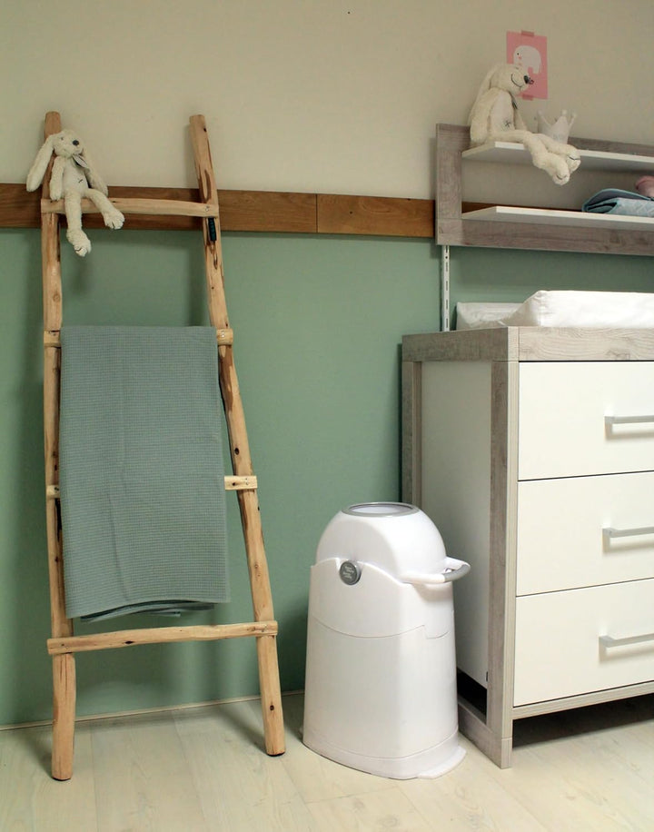Asalvo Geruchsdichter Windeleimer Diaper Champ regular silber - für normale Müllbeutel
