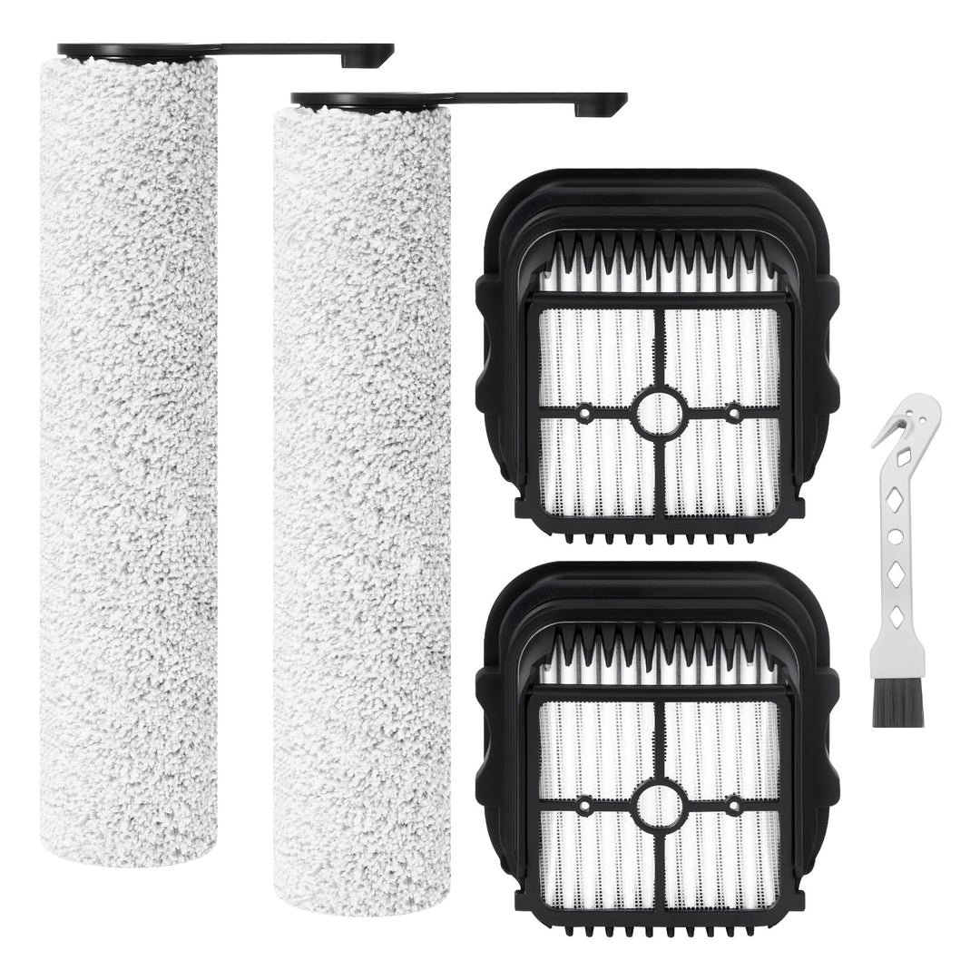 Bürstenwalze und Filter Zubehörset für JONR ED12 Pro Max Nass Trockensauger Ersatzteile (2 bürste, 2