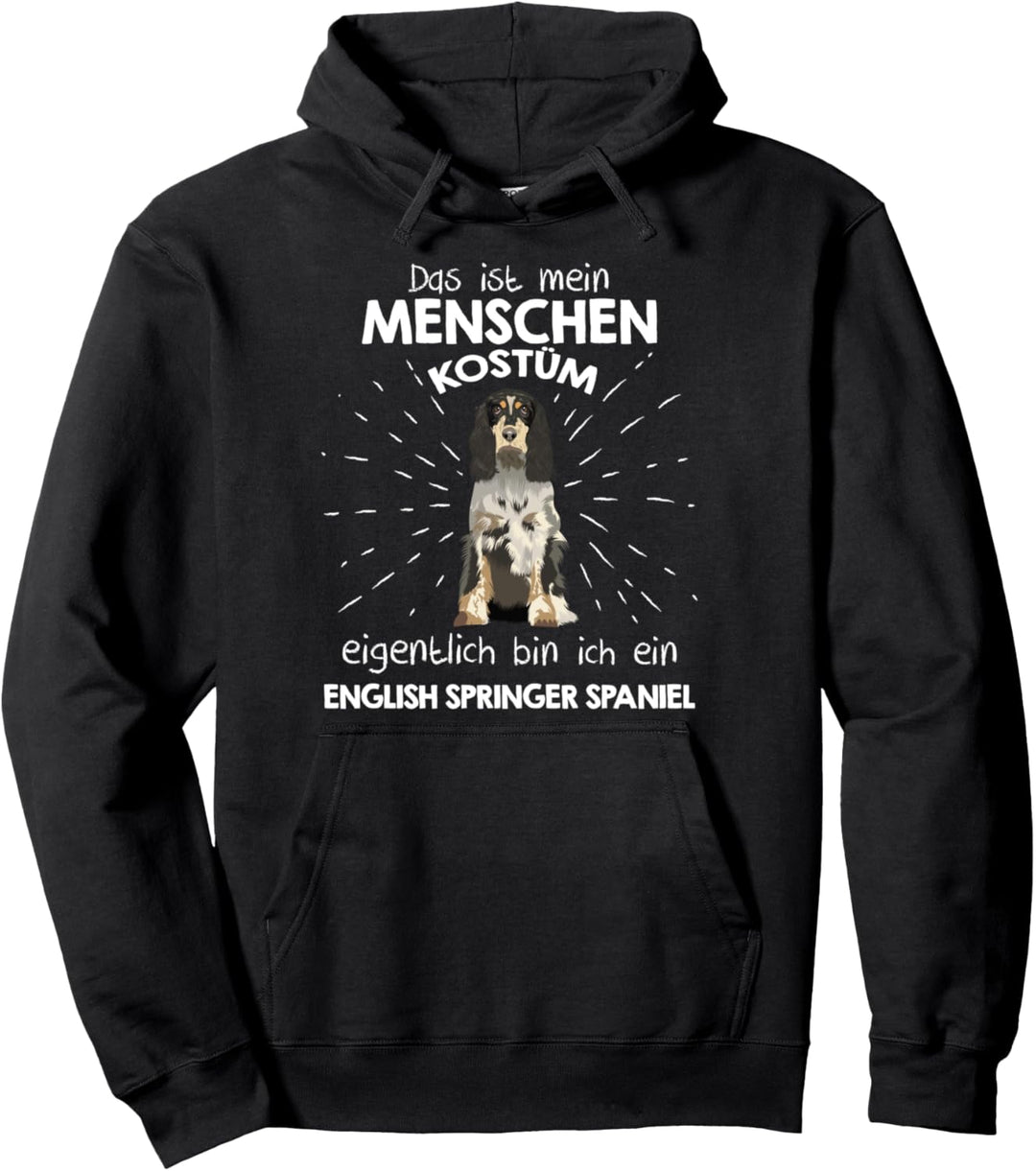 Mein Menschen Kostüm Bin ich ein English Springer Spaniel Pullover Hoodie