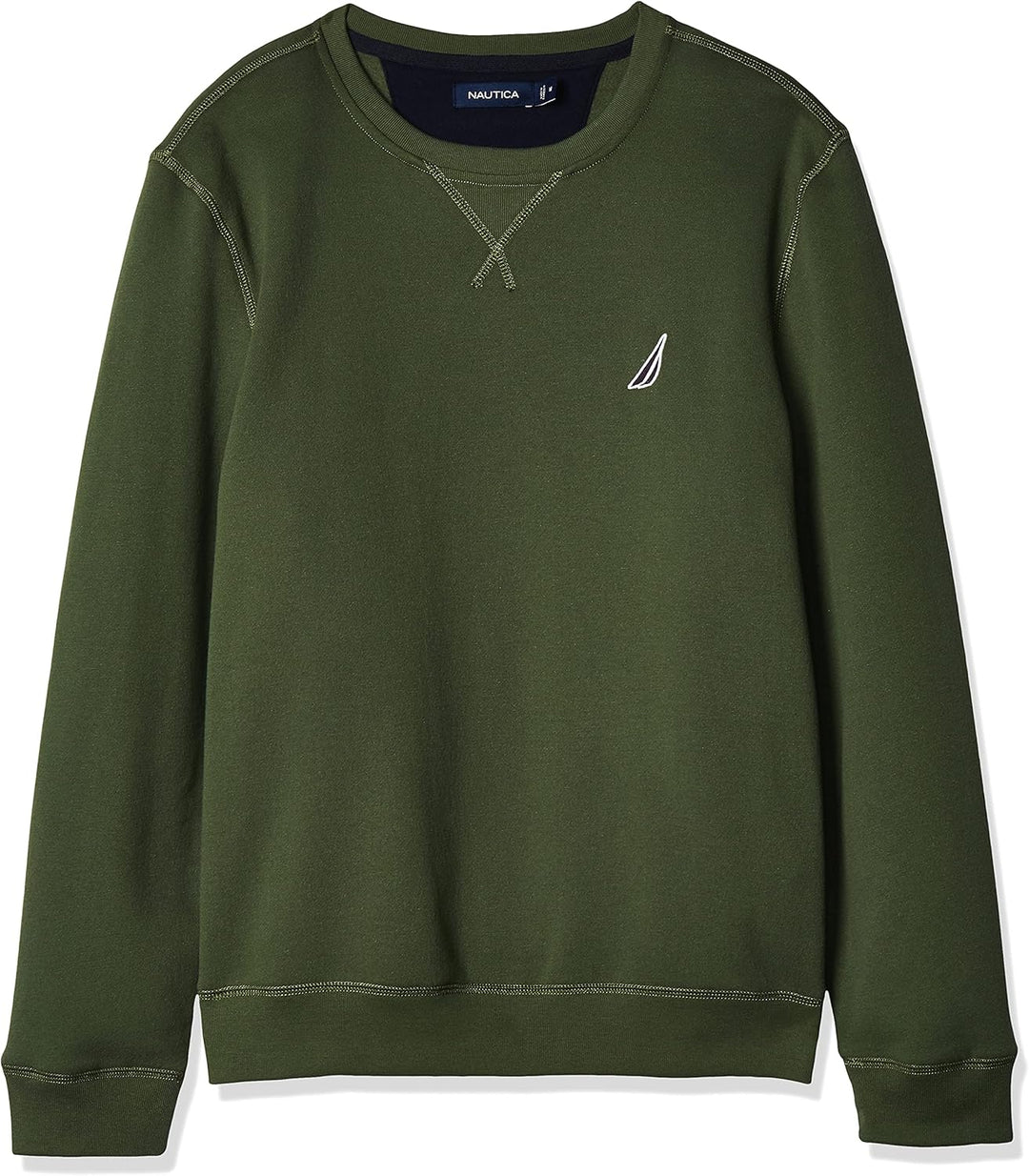 Nautica Herren Basic Crew Neck Fleece Sweatshirt, Kiefernwald