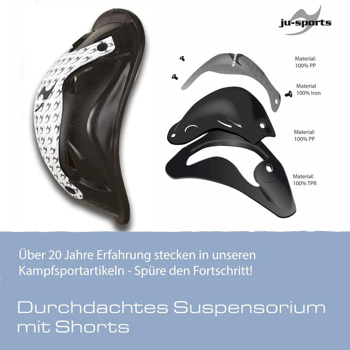 Ju-Sports Tiefschutz Base Supporter + Motion Pro Flexcup - Belüftete vorgeformte Tasche für Cup aus