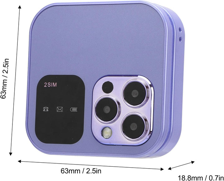 Klapp-Handy, 2 SIM-Karten, -Format, faltbar, kleiner Bildschirm, FM-Radio, Magische Stimme, schwarze