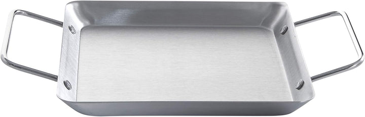 Allgrill Hähnchenhalter aus Edelstahl mit Platte, Abmessung ca. 28 x 19 x 11 cm (BBQ-Hähnchen/Beer C