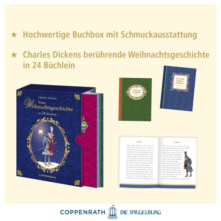 Buchbox-Adventskalender – Charles Dickens Eine Weihnachtsgeschichte: in 24 BüchleinDie bibliophile B