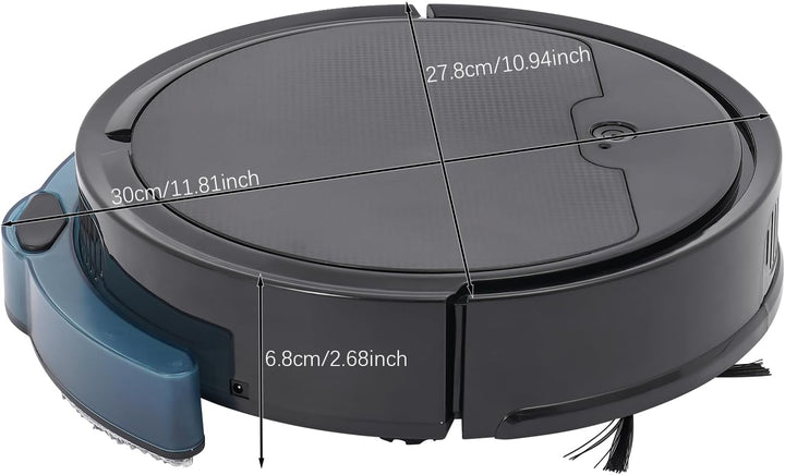 Saugroboter Roboterstaubsauger, Saugroboter mit Wischfunktion 3 in 1, 1100Pa Staubsaugerroboter mit