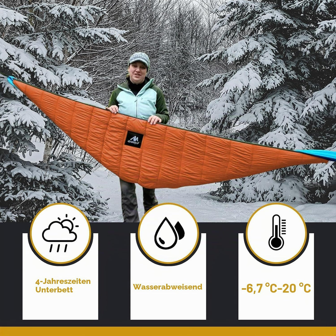 Hängematte Underquilt Isomatten Underkilt Outdoor, Ultralight Baumwolle Underblanket Winterschlafsac