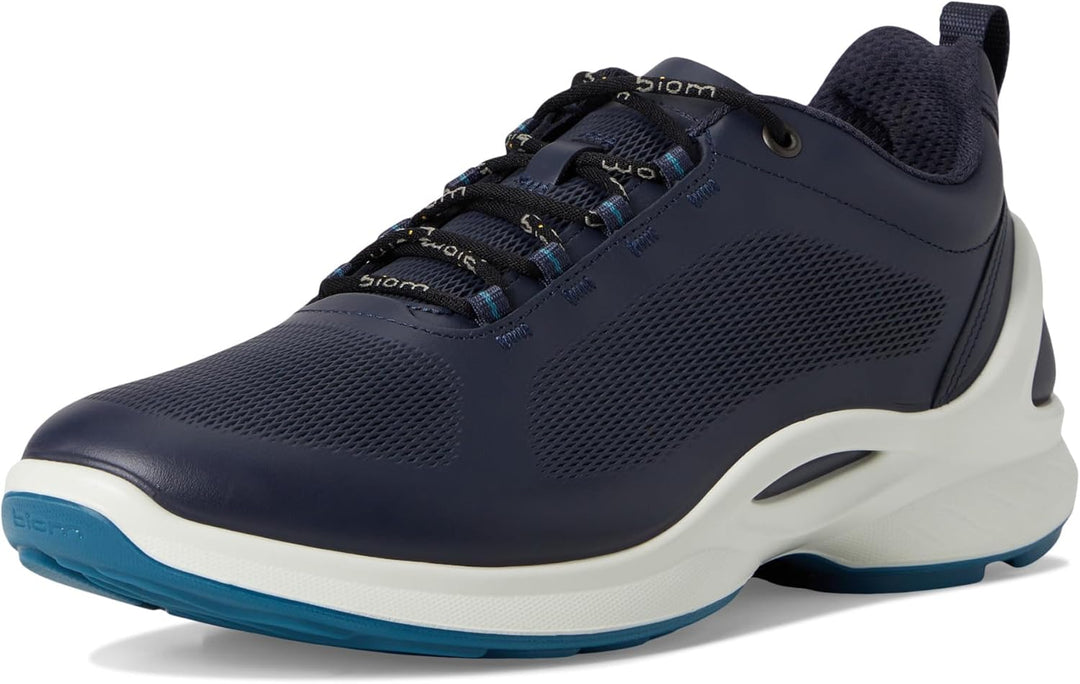 ECCO Herren BiomfjuelmSneaker 39 EU Blau Weiss, 39 EU Blau Weiss