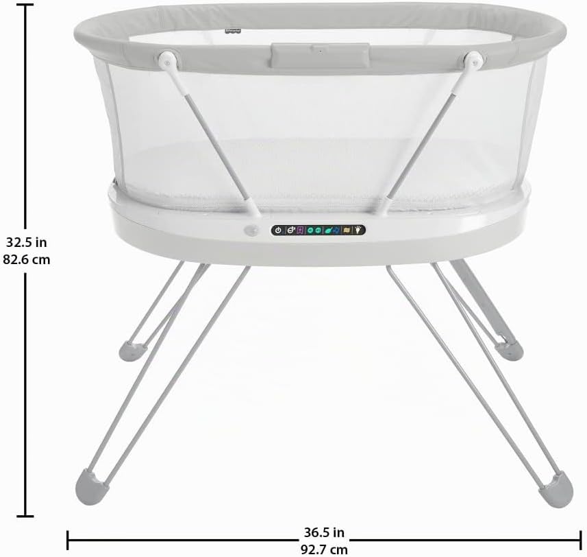 Fisher-Price GXL76 - Premium Babybett mit Smart Connect - Einstellbares Babybettchen, für Säuglinge