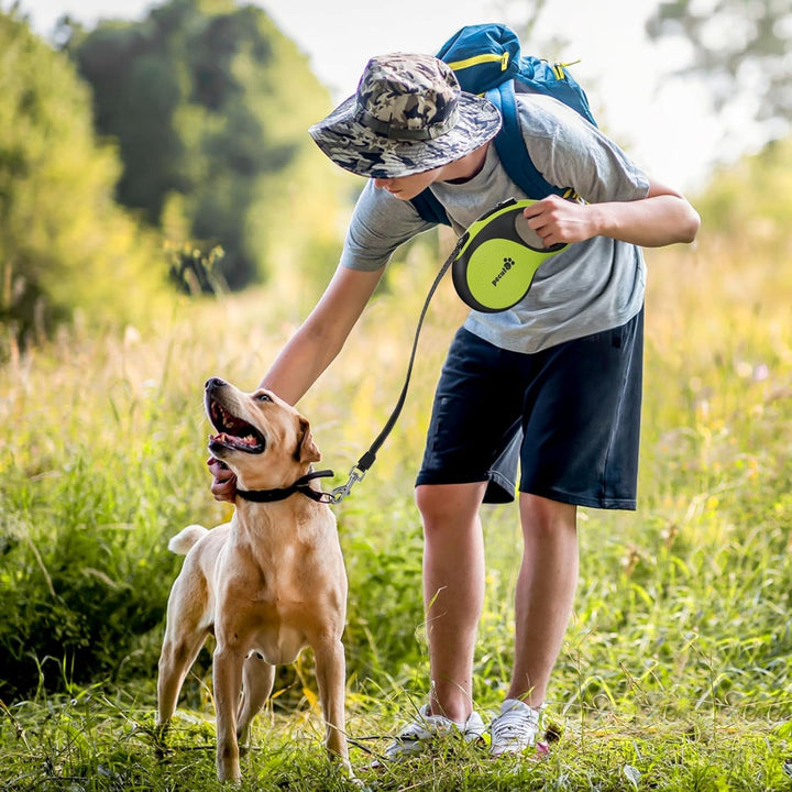 pecute Hundeleine 8m, Rollleine für Hunde, 360° Verhedderungsfreier Leinenverlängerung, Anti-Rutsch-