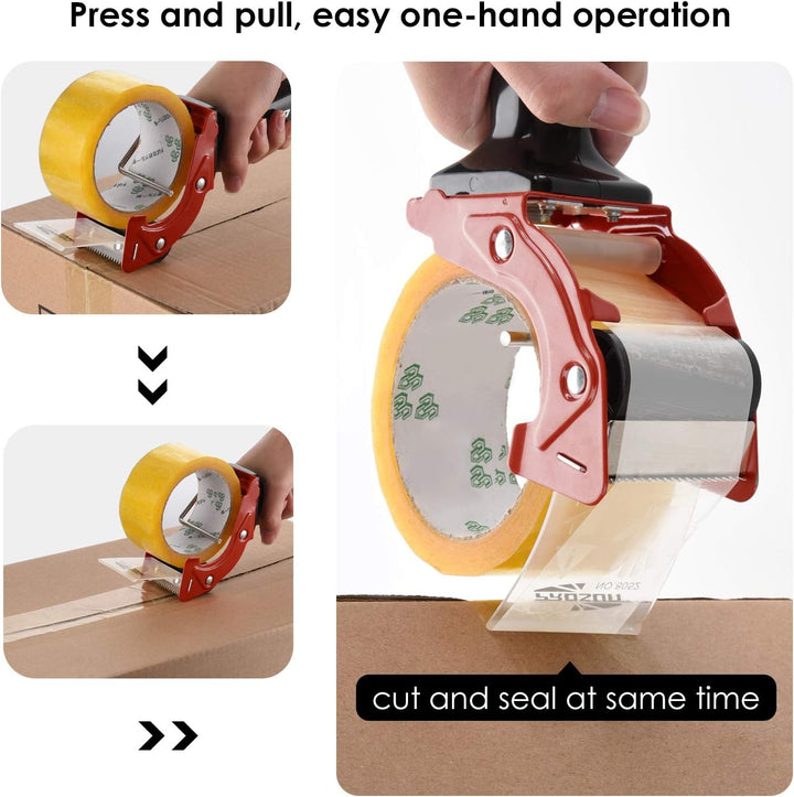 Handheld Klebebandabroller, mit extra Klinge Verpackung Karton Cutter, Paketklebeband Paketbandabrol