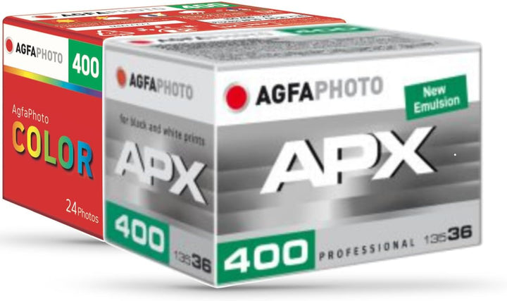 AgfaPhoto Test Set 400 ASA (Color + Schwarz/Weiss) Kleinbildfilm im Etui Film MIX 60, Film MIX 60