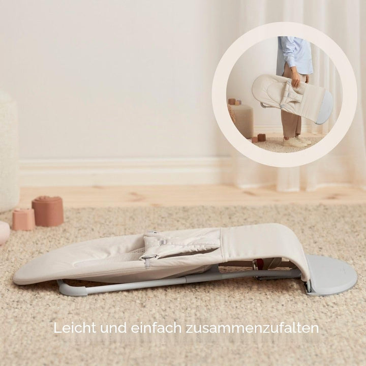 BabyBjörn Balance Soft Hängematte, Stoff/Jersey, Tri-Fabric, Hellbeige