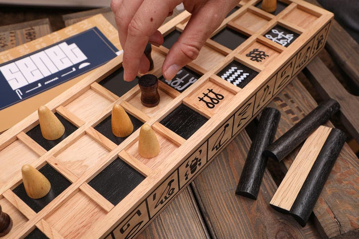 ROMBOL Senet - Das Brettspiel der Pharaonen, EIN ägyptisches Würfelspiel, Familienspiel, Gesellschaf