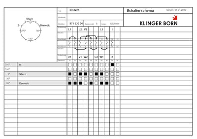 Stern-Dreieck-Schalter KB-N25 25A AC-3