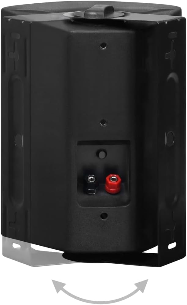 vidaXL Wandlautsprecher Stereo 2 STK. Schwarz Indoor Outdoor 100 W