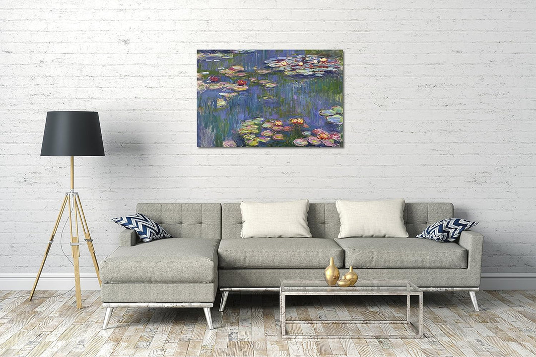 Printed Paintings Leinwand (120x80cm): Claude Monet - Seerosen 120x80 cm, 120x80 cm