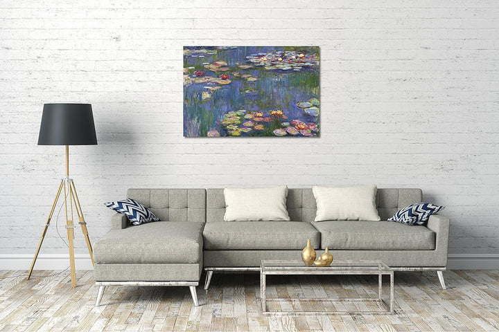 Printed Paintings Leinwand (120x80cm): Claude Monet - Seerosen 120x80 cm, 120x80 cm