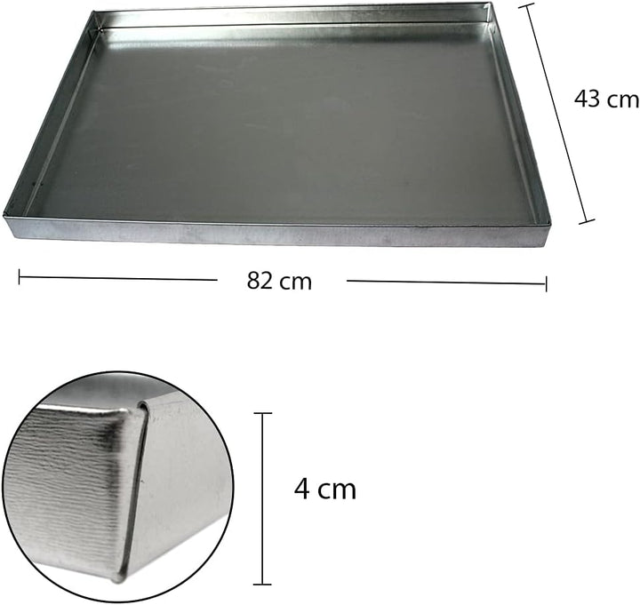 Aschekasten mit Kohlerost 82x43 cm zum Grillen, 82x43