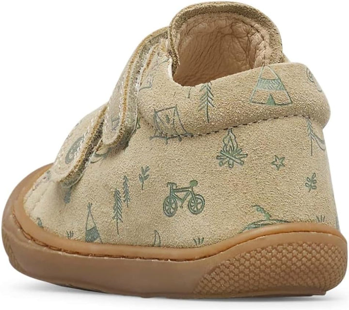 Naturino Lauflernschuhe aus Nappaleder 17 EU Beige Grau Grun, 17 EU Beige Grau Grun