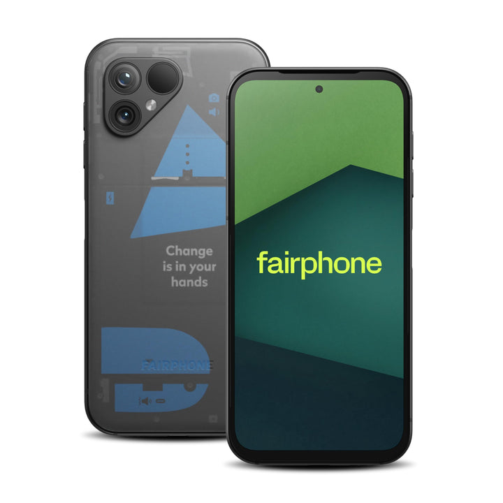 Fairphone 5 5G 256GB + 8GB RAM Dual SIM (Nano-SIM + eSIM) Android 13 Unlocked Smartphone (Transparen