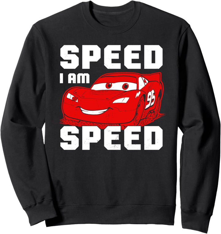Disney Pixar Cars Lightning McQueen Speed I Am Speed Sweatshirt