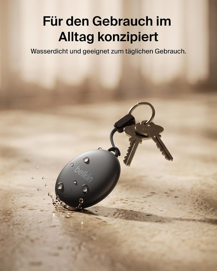 Belkin SureFind Spot Tracker, Apple Find My + Google Find Hub – Schwarz