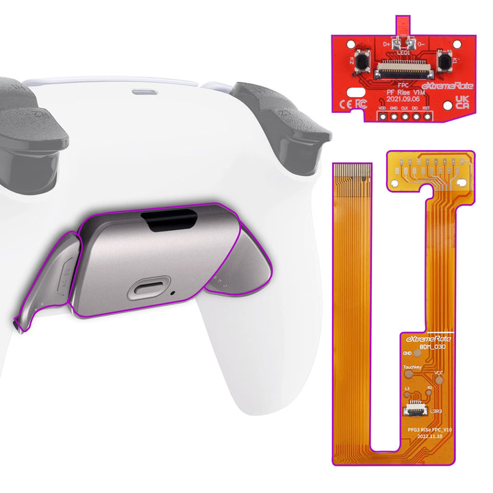 eXtremeRate Programmierbares Rise (RMB) Remap Kit für ps5 Controller BDM-030/040, Real Metal Buttons