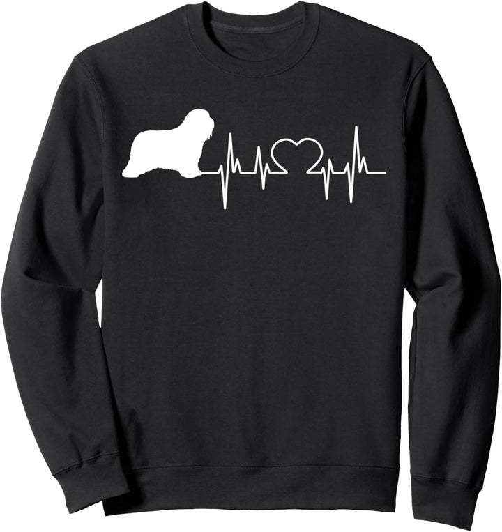 Bearded Collie Heartbeat Sweatshirt
