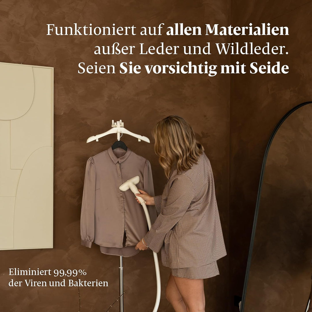 STEAMRS - Professioneller Luxus-Kleidungsdampfer - 2200W - 3L Wassertank - Sand, Sand
