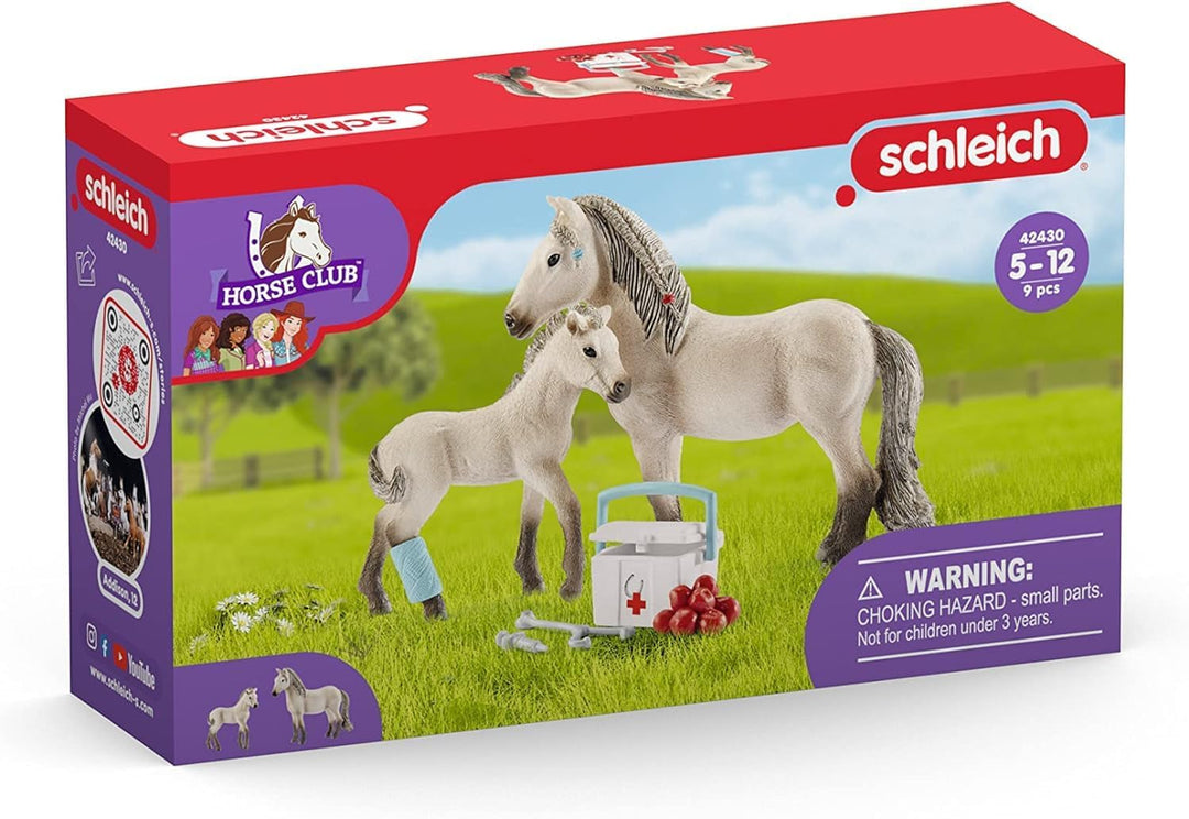 SCHLEICH 42430 Horse Club Hannahs Erste-Hilfe-Set, ab 5 Jahren, Horse Club - Spielset, 19 x 6 x 15 c