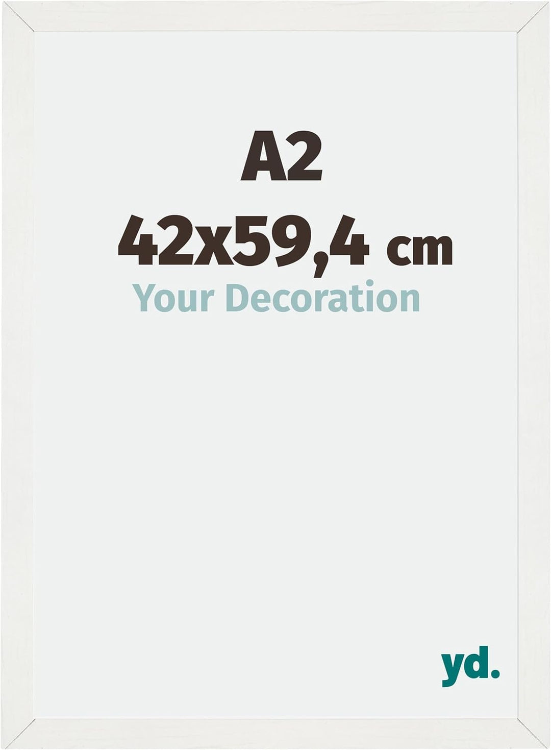 yd. Your Decoration - Bilderrahmen DIN A2 42x59,4 cm - Bilderrahmen aus MDF mit Acrylglas - Antirefl