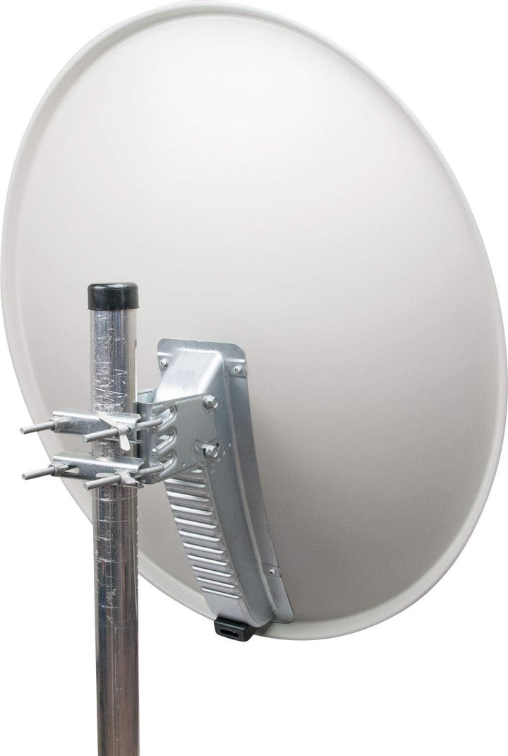 Schwaiger Aluminium Offset-Antenne lichtgrau (80 cm)