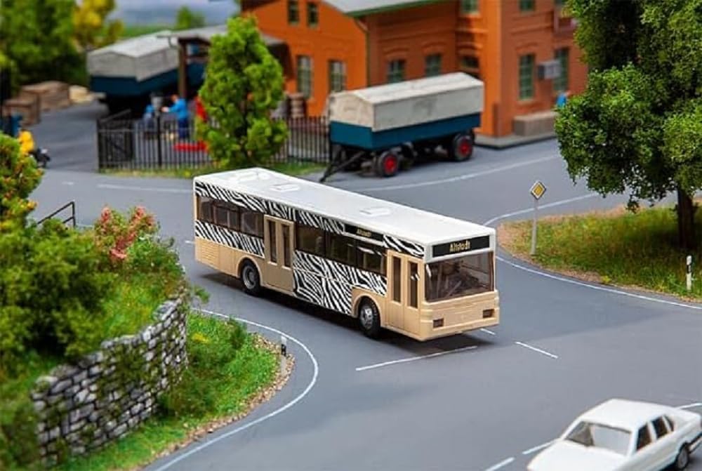 Faller 161479 Car System Start-Set Bus MB O405 inkl. Decos, Mehrfarbig