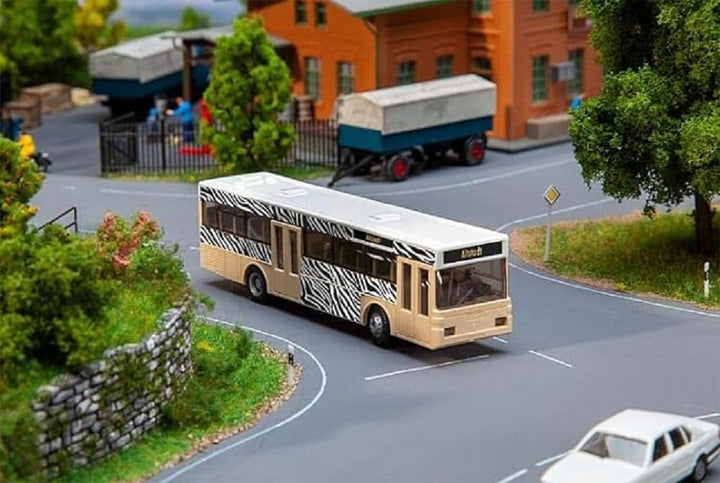 Faller 161479 Car System Start-Set Bus MB O405 inkl. Decos, Mehrfarbig