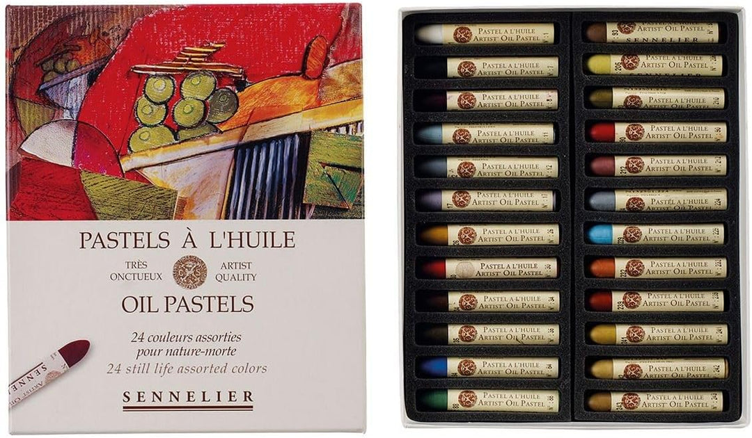 Sennelier Kartonöl Pastell Set, 24 Stück (1 Stück) Stillleben 1 stück (1er Pack) Stillleben, 1 stück